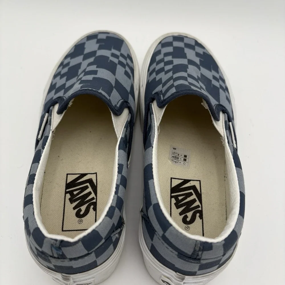 Vans WMNS Gray Blue Checkered Platform‎